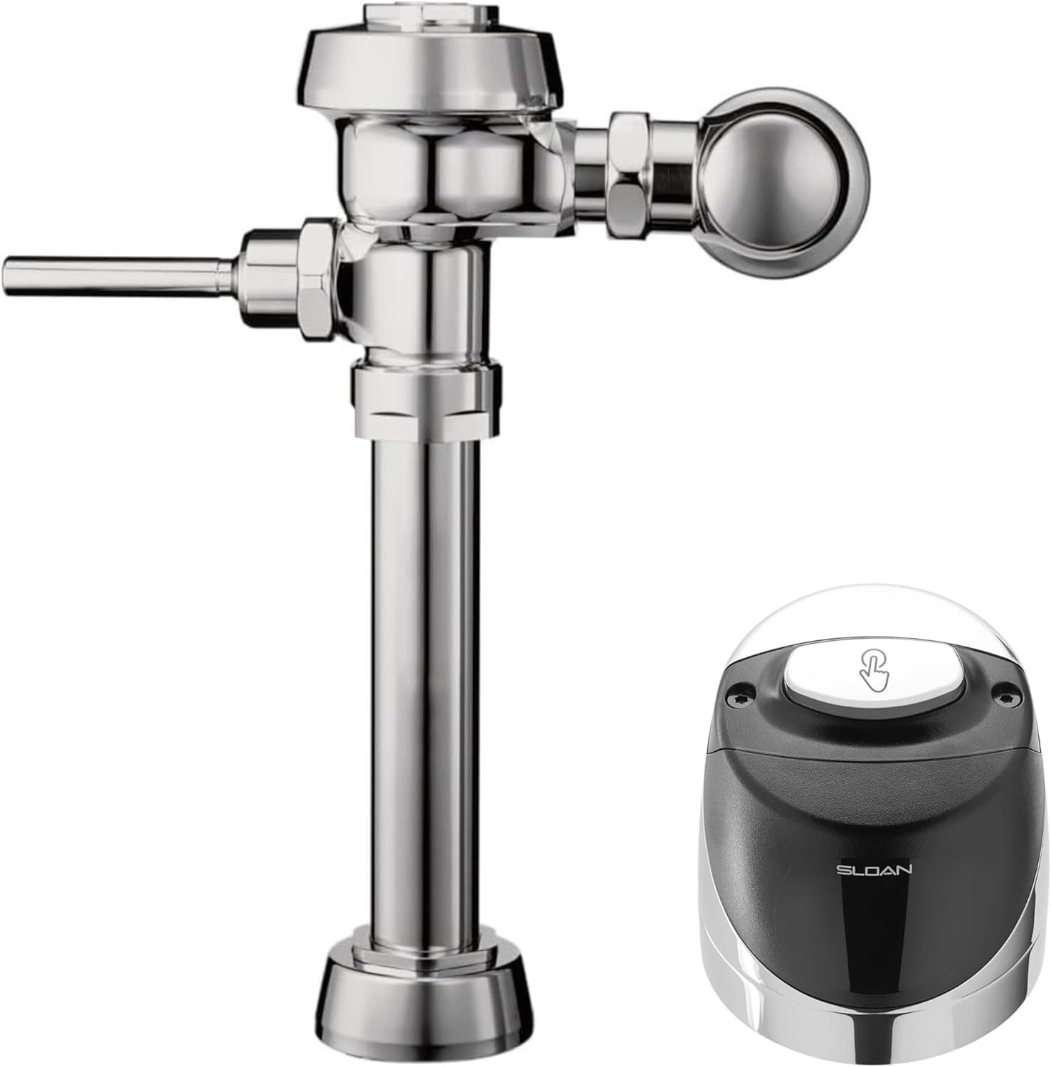 Sloan Royal 111 Water Closet Flushometer, 3910168 & Sloan G2 RESS-C Retrofit, 3325435 Bundle - Fixture Connection Top Spud, 1.28 GPF Flush Valve, Exposed Top Mount Sensor, 6 Year Battery Life