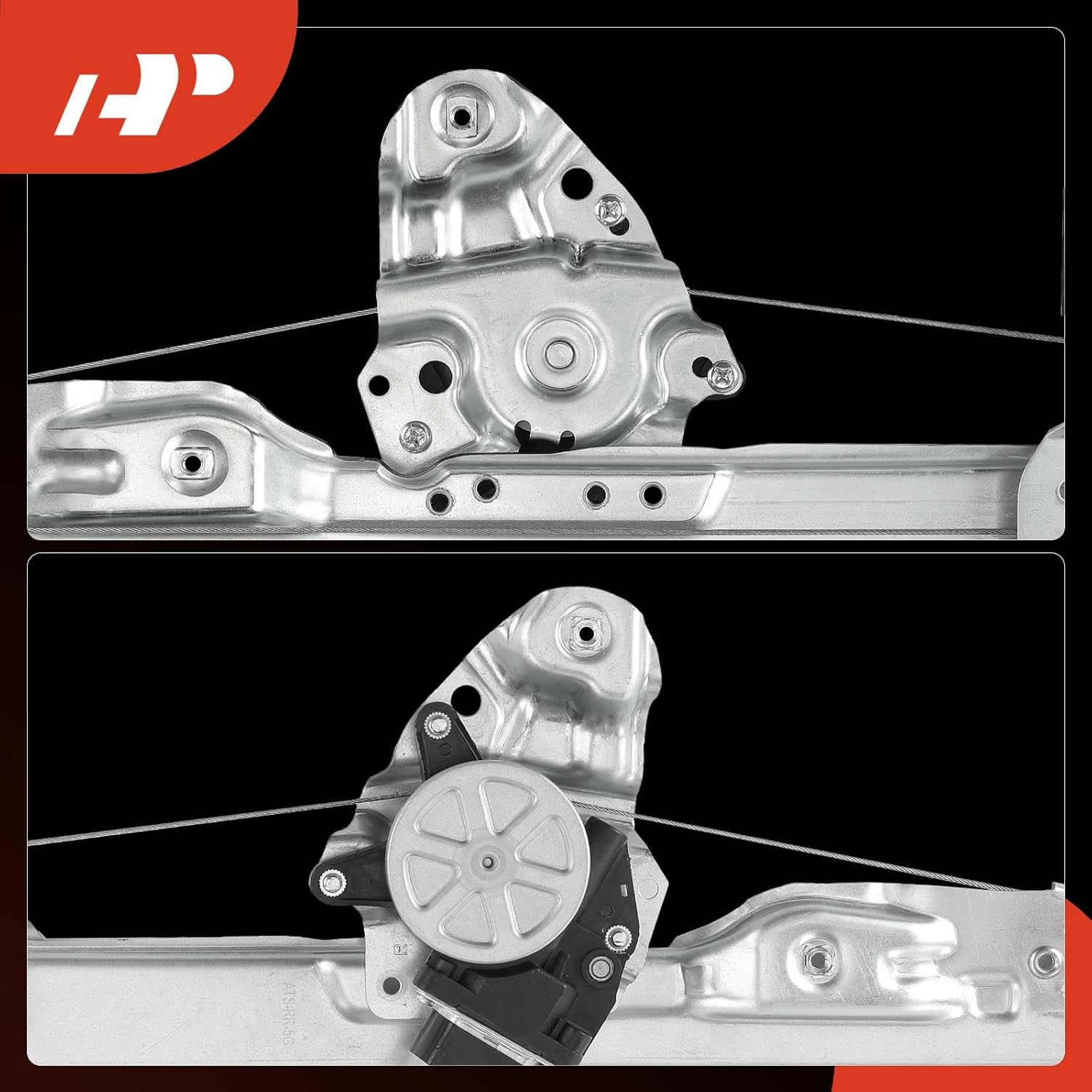 A-Premium Electric Power Window Regulator with Motor Compatible with Cadillac ATS 2013-2018, Rear Right Passenger Side
