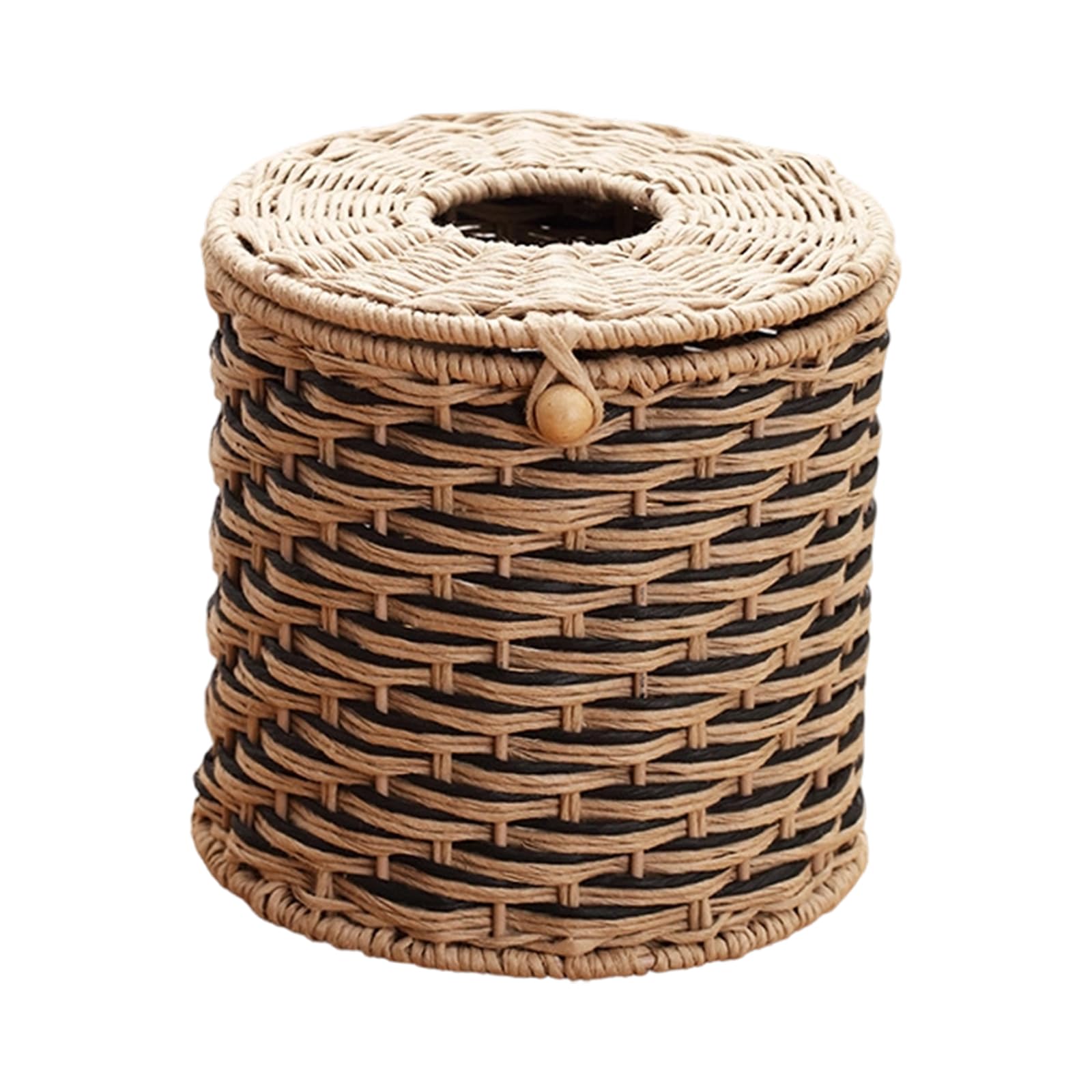 Decorative Handwoven Bin Tissue Box Cover Face Towels Holder Storage Basket for Countertop Decorative Flexible Tissue Holder