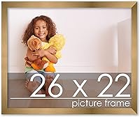 Vista 170 de Poster Palooza Marco de madera de bronce dorado de 26 x 34 pulgadas, acrílico UV, respaldo de tablero de espuma y accesorios para colgar incluidos