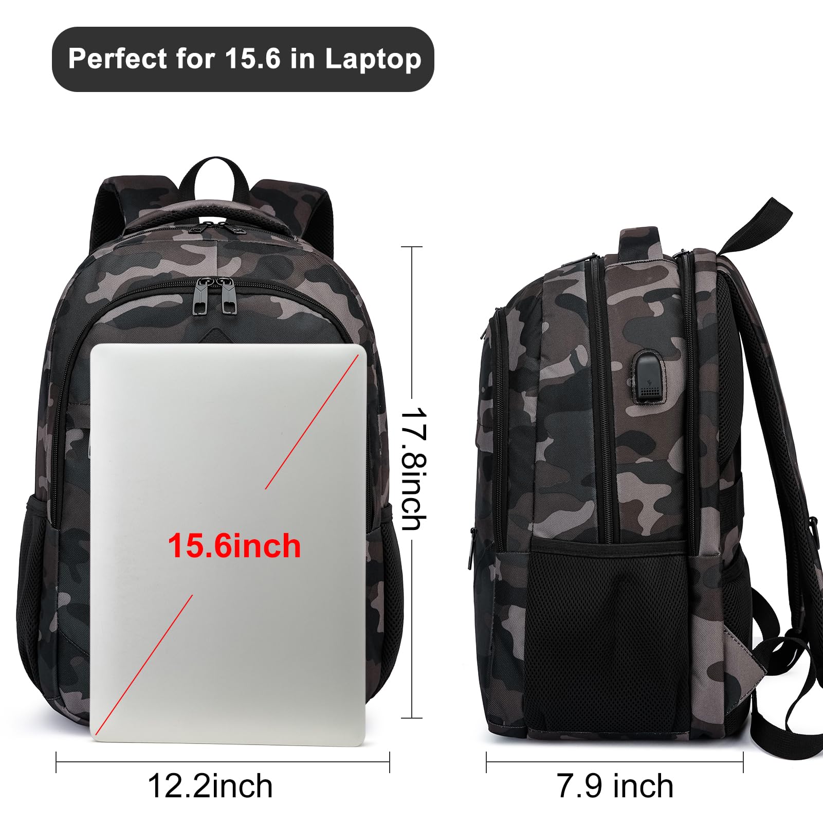 BIKROD Sac à dos P24 pour ordinateur portable 15,6"