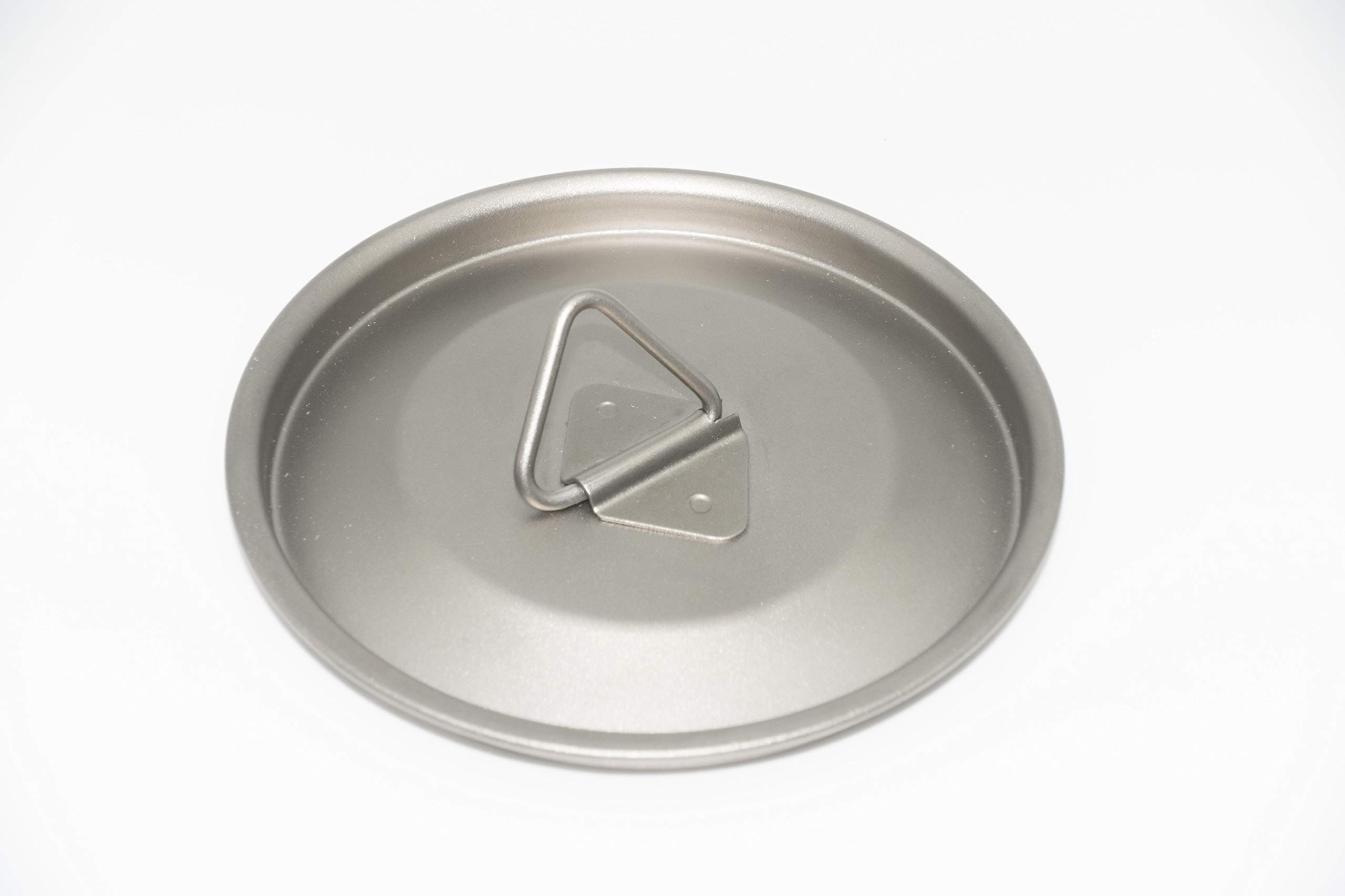 Taza de titanio de 420 ml, para exteriores, vajilla de camping, taza de titanio con tapa y cuchara, el peso ligero perfecto para la cocina de camping