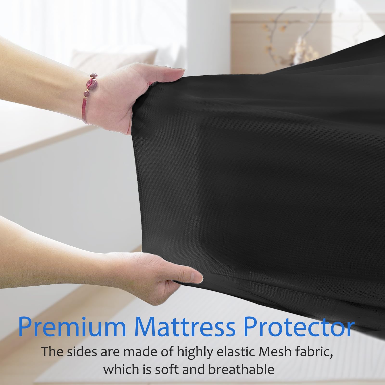 Waterproof Mattress Protector King, Premium Mattress Covers 150x200cm, Breathable - Image 4