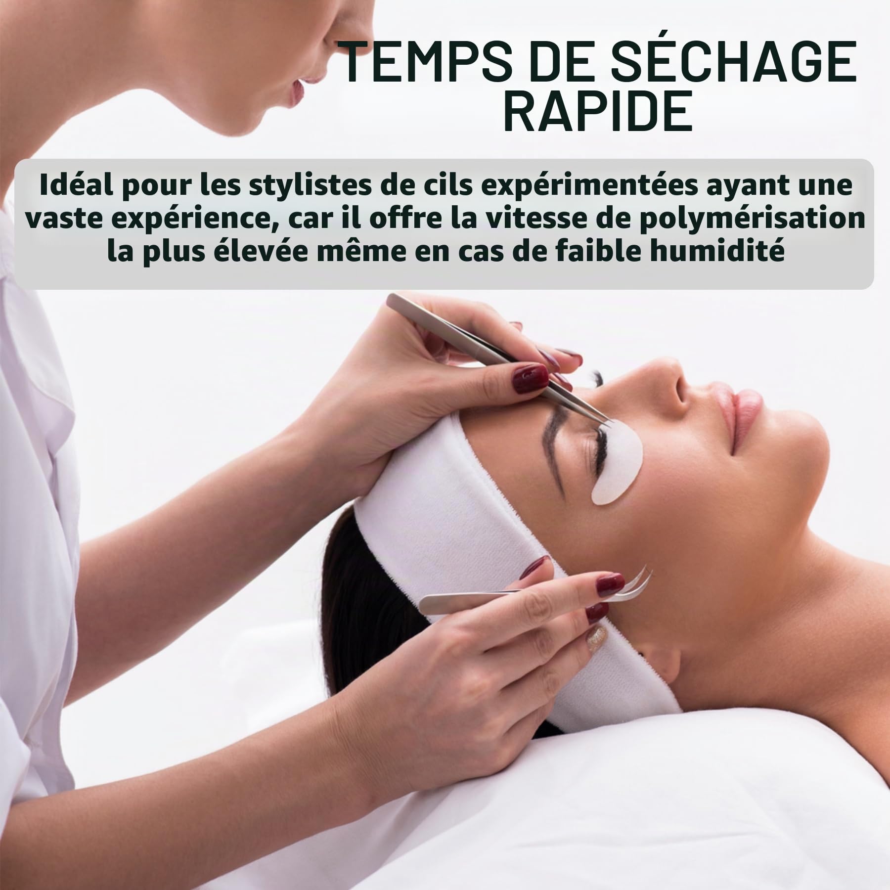 LOVELY TORNADO Colle à cils 10ml Noir – Colle ultra rapide – Temps de séchage : immédiat – 8 semaines d'adhérence – Très résistante | Pour extensions de cils, Lash Extension Glue