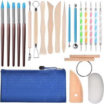 22PCS Clay Tools Set Pottery & Sculpting Tools for Kids