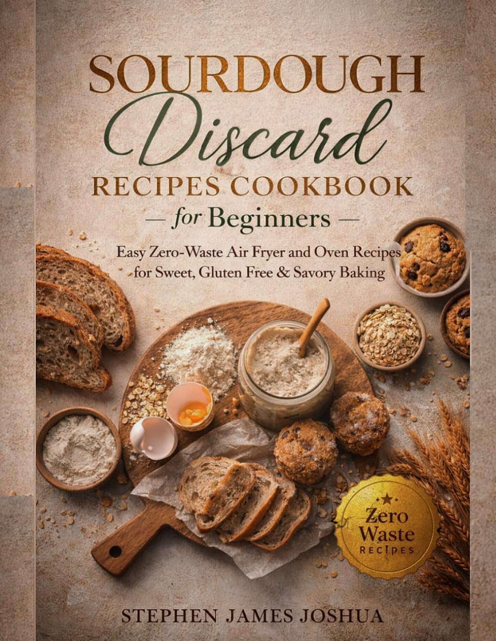 Sourdough Discard Recipes Cookbook for Beginners: Easy Zero-Waste Air Fryer and Oven Recipes for Sweet, Gluten Free & Savory Baking: Sourdough Starter Cookbook for Beginners