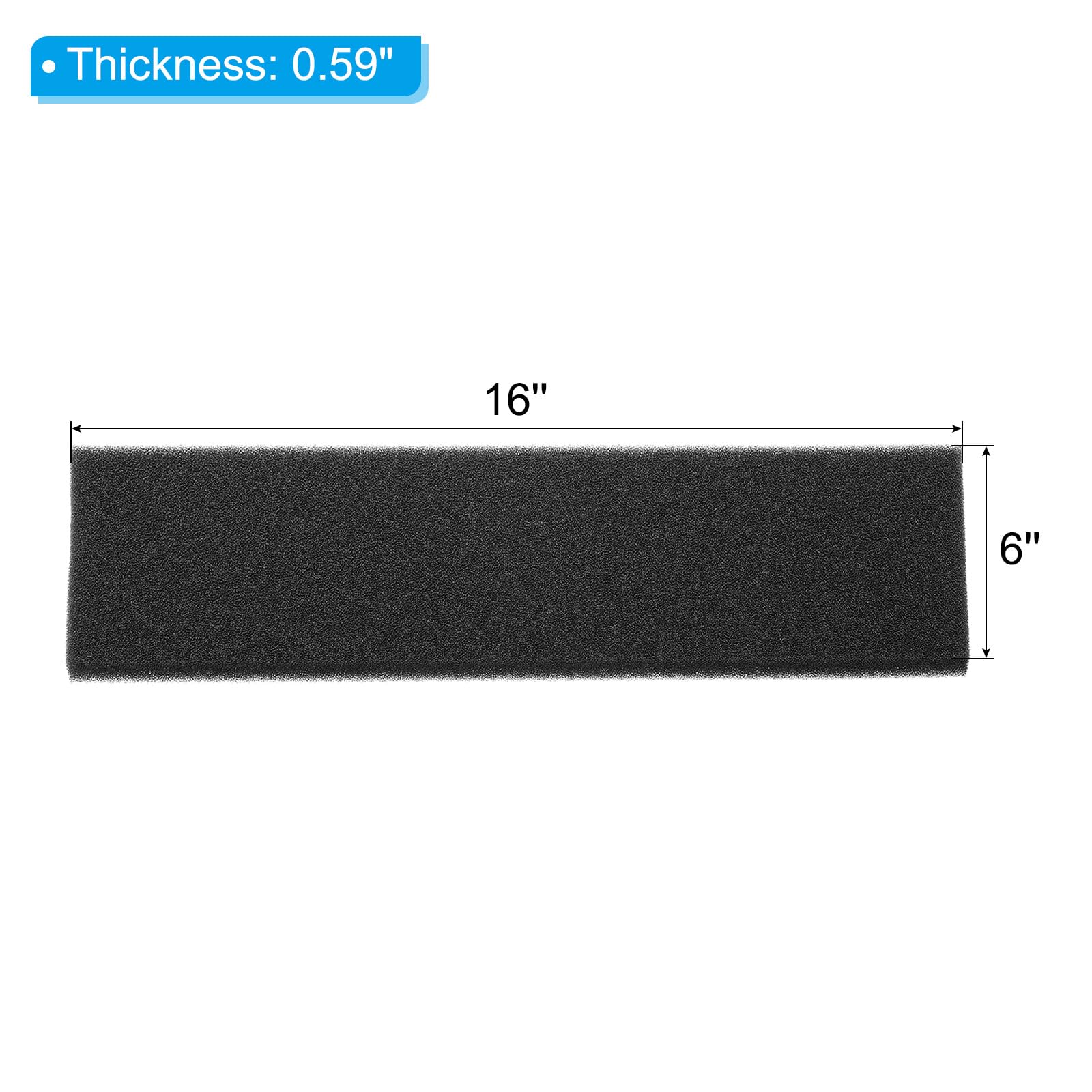 PATIKIL 16" x 6" x 19/32" Air Conditioner Filter Replacement - Image 2