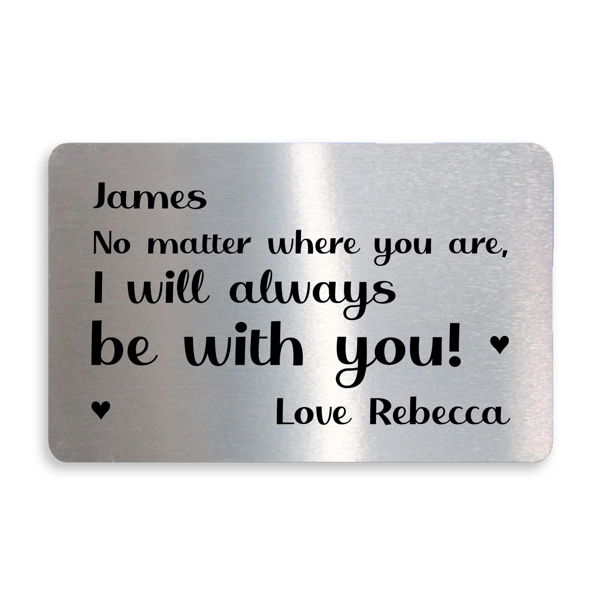 RED OCEAN I Will Always Be With You PERSONALISED Gift For Him Her Boyfriend Girlfriend