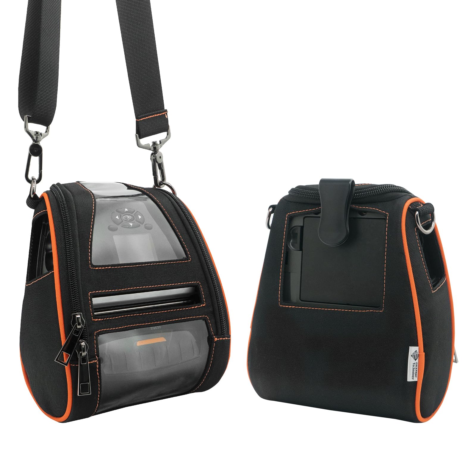 Soft Carrying Case for Zebra ZQ630 QLN420 Mobile Thermal Printer, 2024 Upgrade Case Holster with Shoulder Strap and Belt Clip