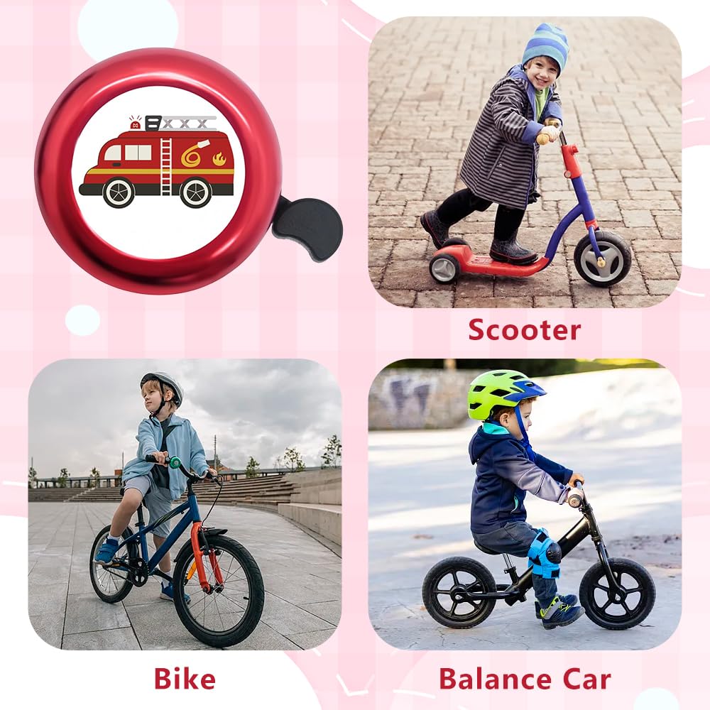 Zerone Sonnette De Vélo Pour Enfants Métal Caoutchouc Fort Enfants Vélo