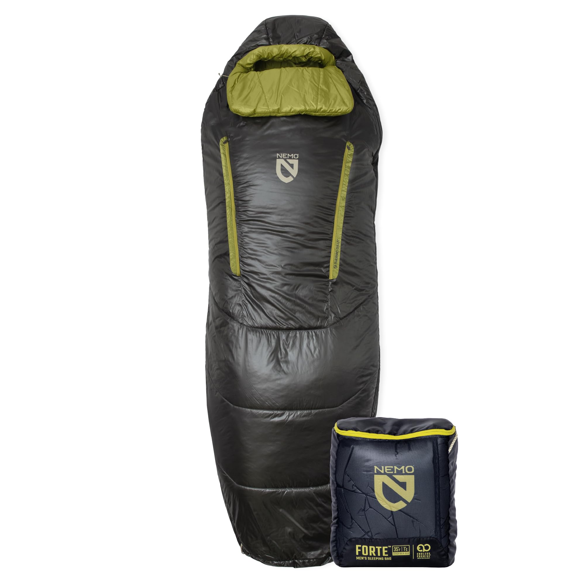 Forte Synthetic Sleeping Bag | Men's & Women's, Endless Promise, Spoon Shape, Side Sleeper, Backpacking