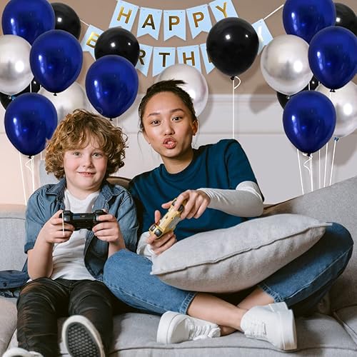 Miniatura 92 de Kit de guirnalda de globos rojos y blancos y plateados: 122 globos rojos y blancos, globos rojos y plateados, globos de graduación para cumpleaños