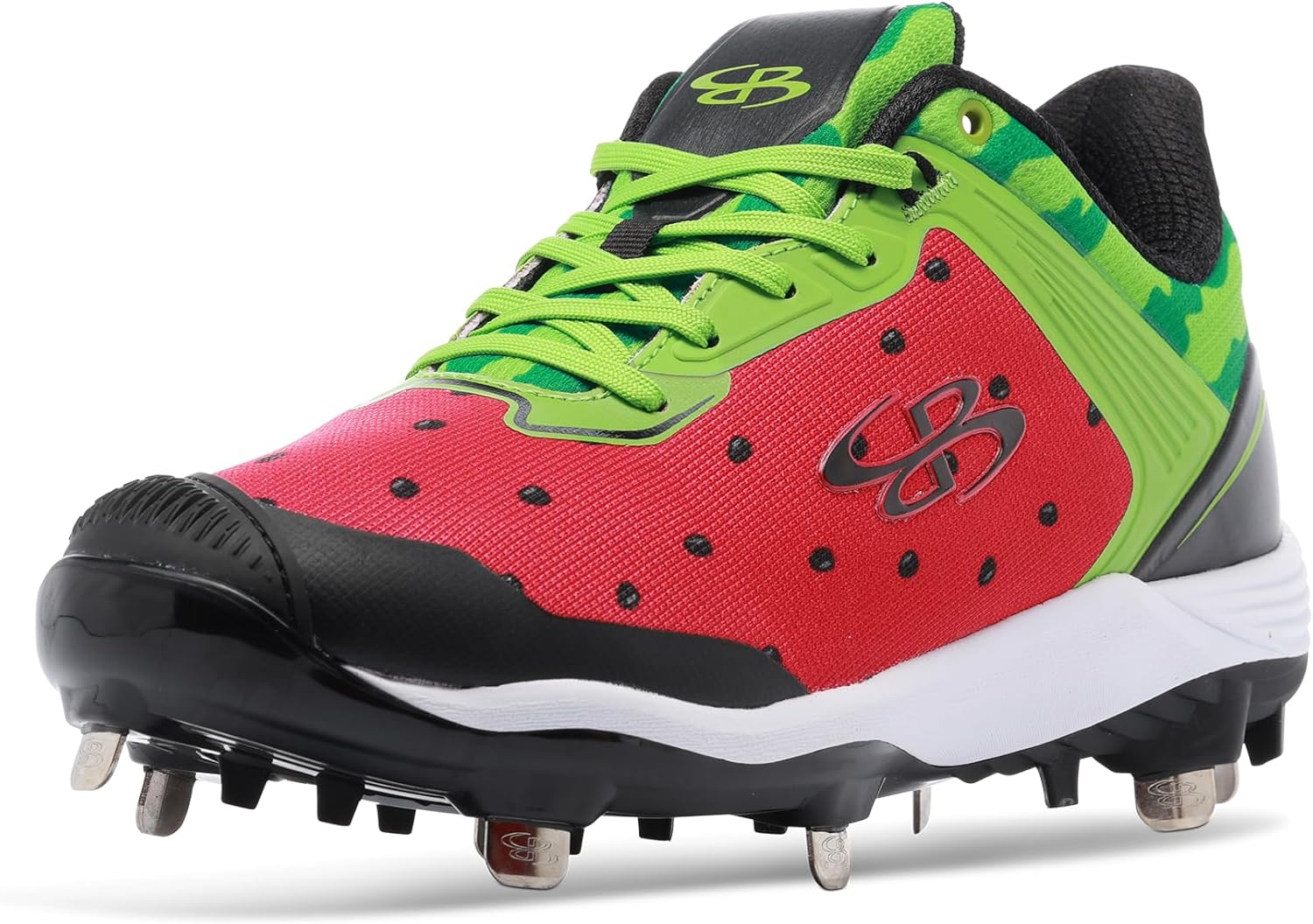 Boombah Viper Women's Metal Cleat - Watermelon Pitching Toe - Multiple Color Options - Multiple Sizes