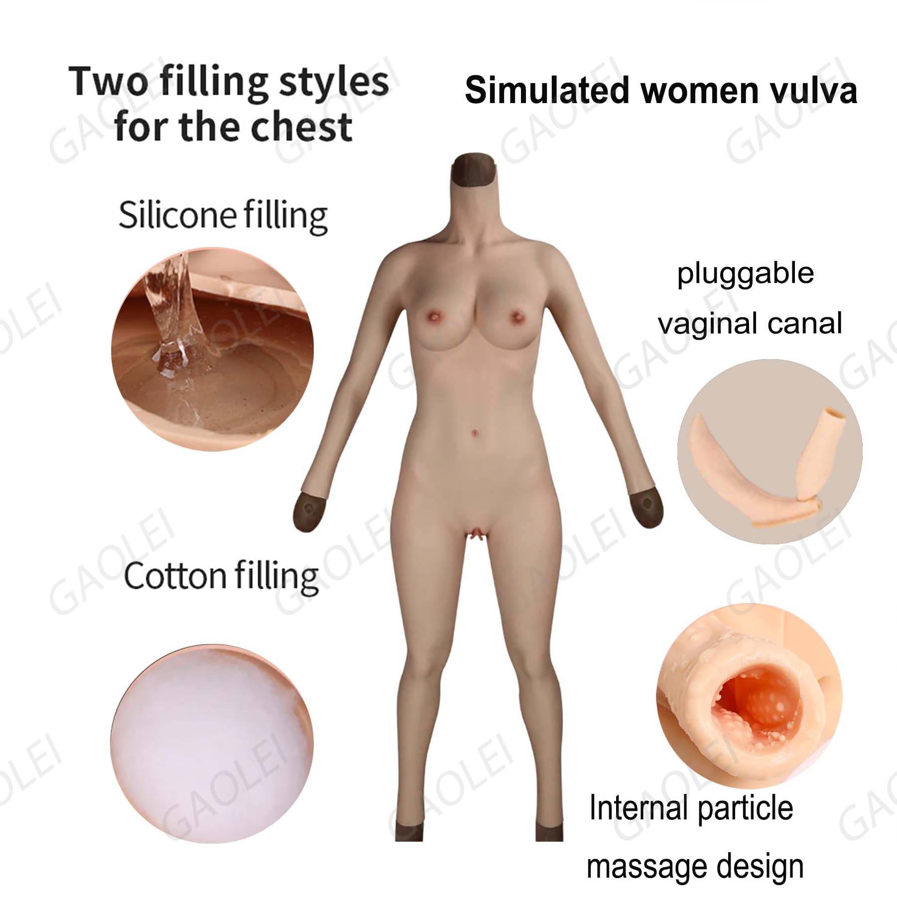 Adima Body per Protesi Pettorale in Silicone Realistico Pantaloni Finti per Potenziare L'anca Travestiti per La Coppa C Transgender