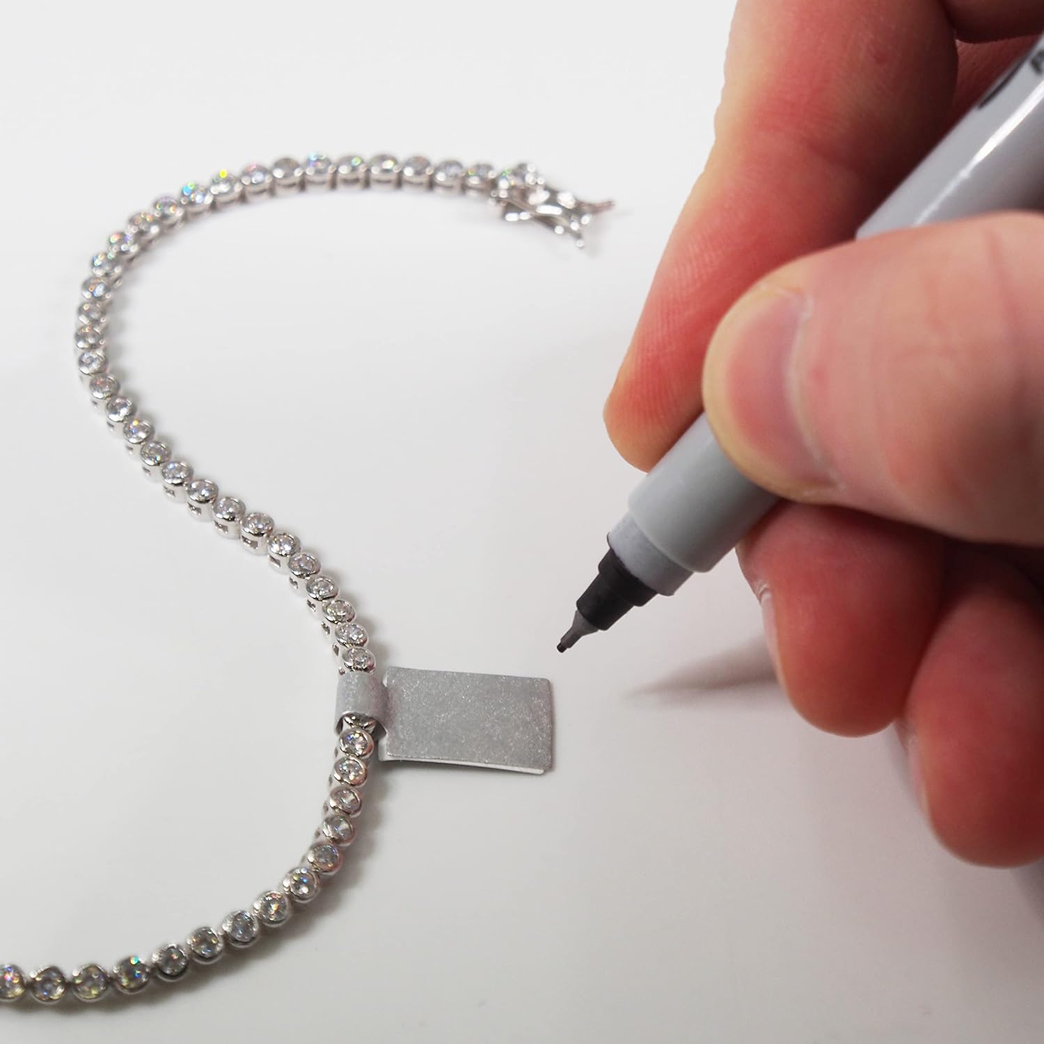 N’icePackaging - 1000 Qty of Tyvek Silver Rectangular Jewelry Repair, Price and Identification Tags (1.75" x .5") – For Sales / Cleaning / Flea Market / Consignment / Showcase