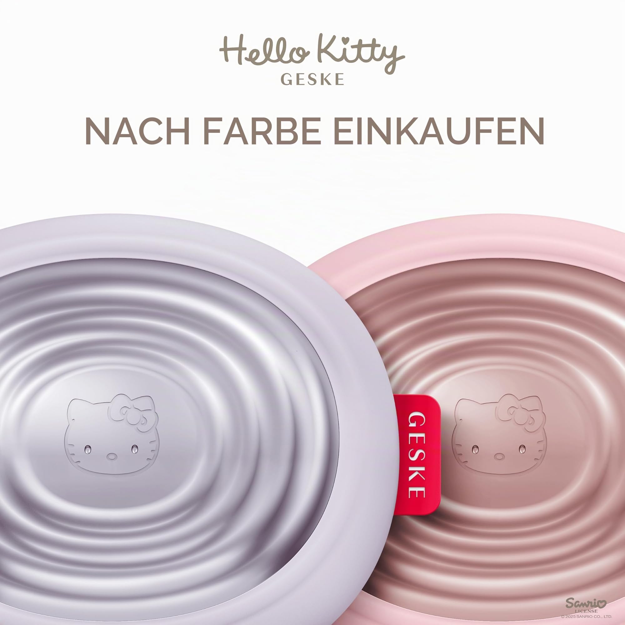 GESKE x Hello Kitty | SmartAppGuided™ Sonic Thermo Facial Brush | 5 in 1 | Hautreinigung | Reinigungsbürste mit Wärmefunktion | Gesichtsmassage | elektrische Gesichtsbürste | Gesichtsreinigungsgerät
