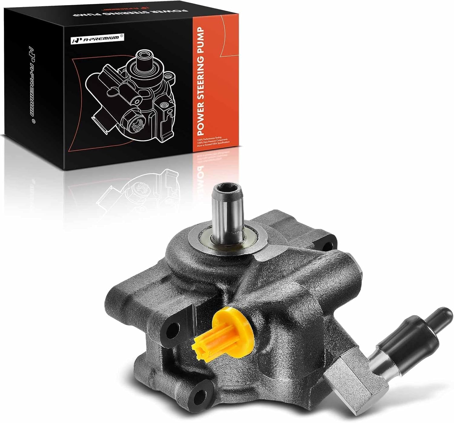 A-Premium Power Steering Pump, Compatible with Ford Focus 2003-2004, Contour 1998-2000, Mercury Cougar 1999-2002, Mystique 1998-2000, L4 2.0L, Replace # 1M5Z3A696CA