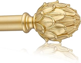 Curtain Rods for Windows 48 to 84 Inches 1 Inch Diameter Adjustable Drap...