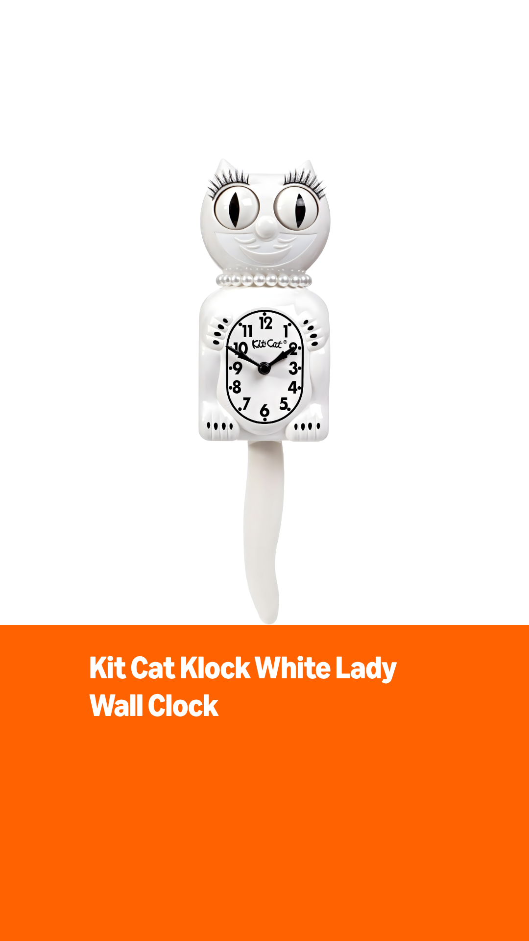 Amazon.com: Kit-Cat Klock Limited Edition White Lady with Pearl