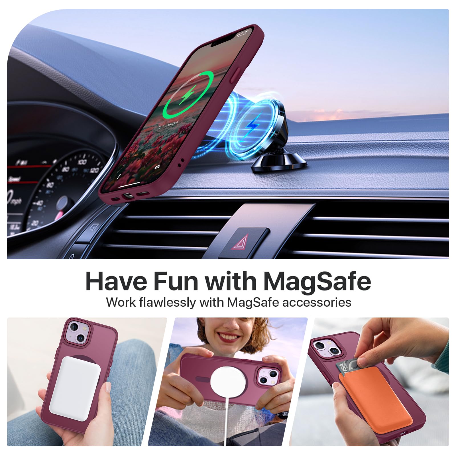 GaoBao Cover agnetica per iPhone 13/iPhone 14, [Copatibile con