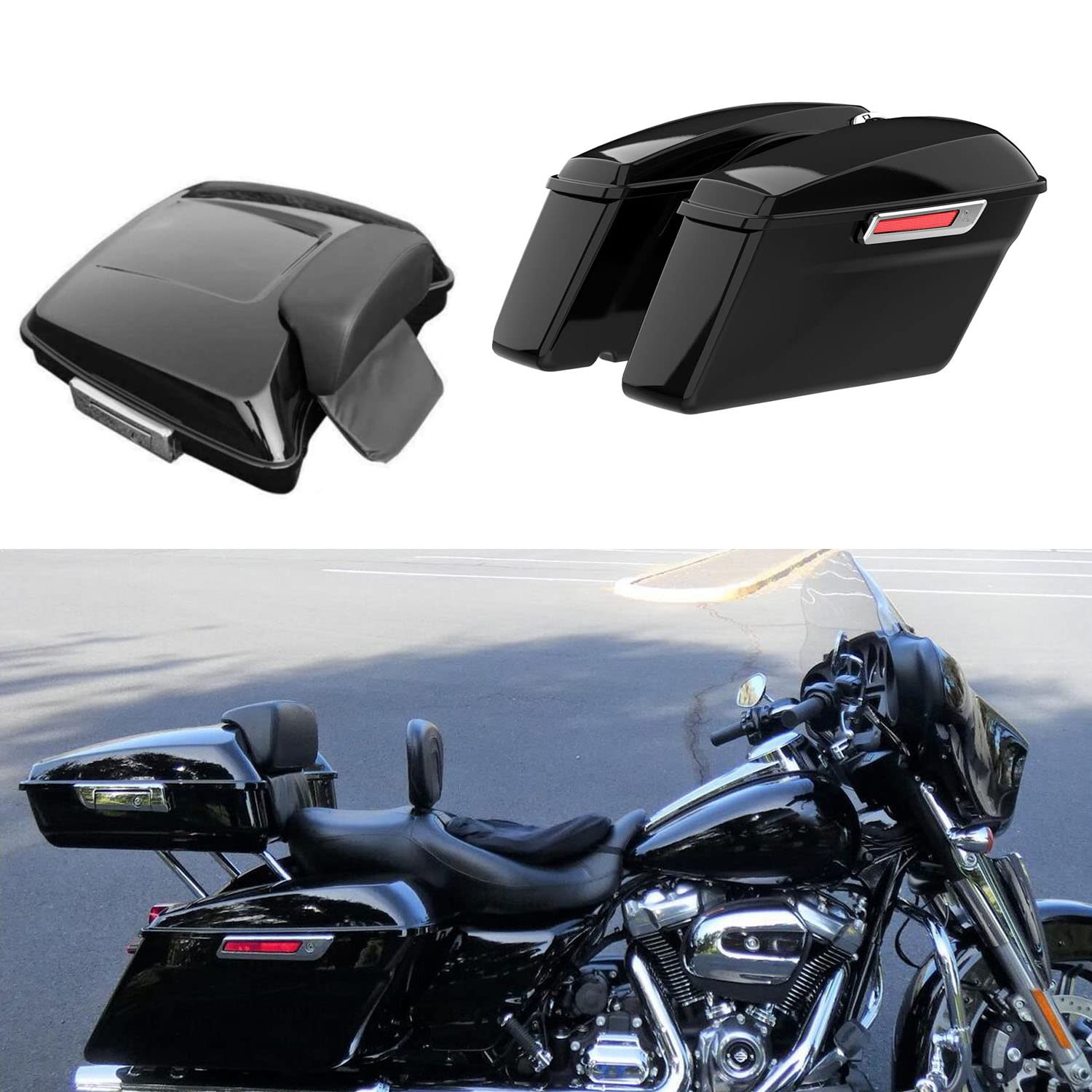 Seitenkoffer Stretched Für Harley Touring 14-23 Mit Kofferträger