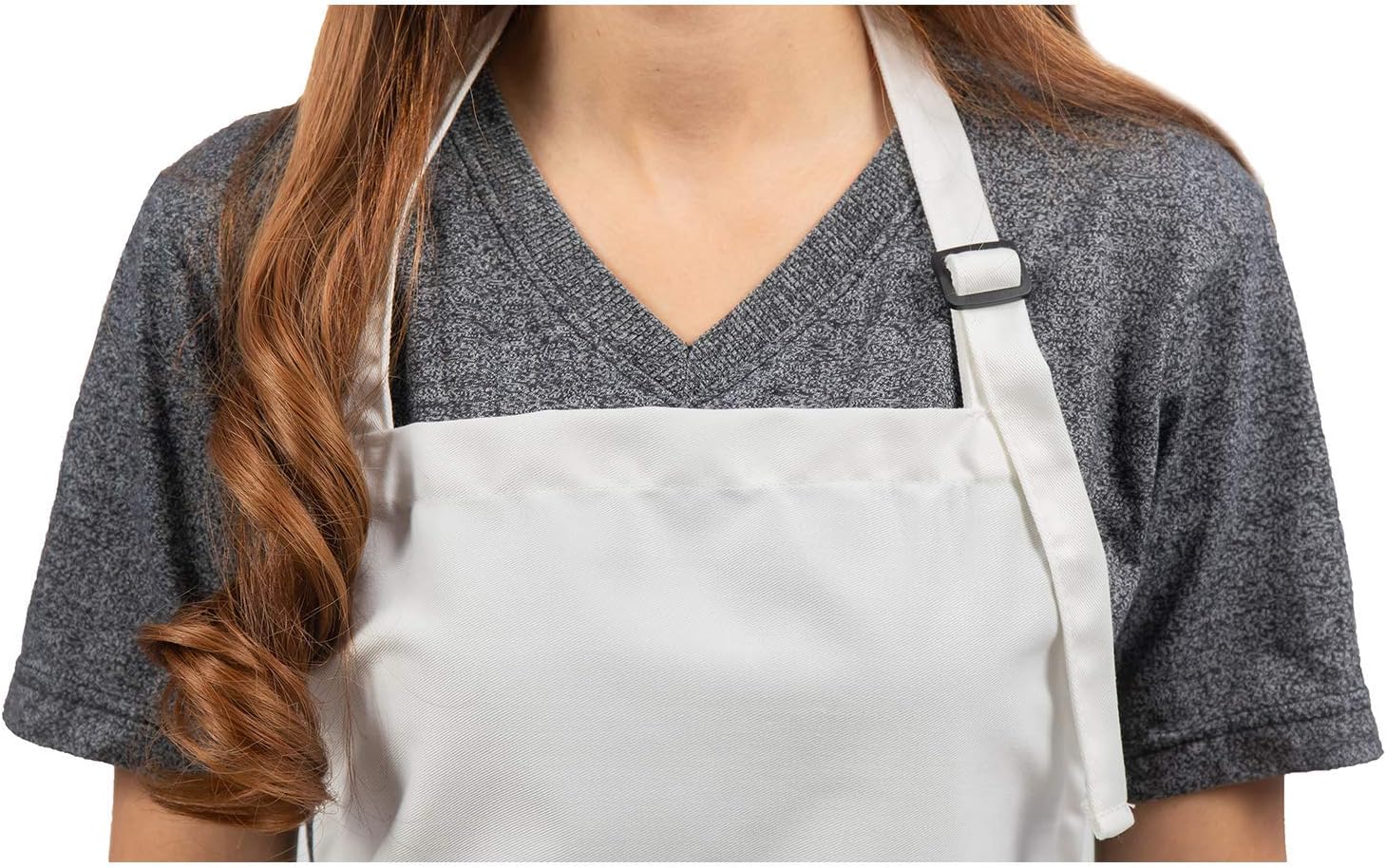 White Aprons for Kids – Chef & Art Apron for Children – Ideal Child Apron for Cooking, Baking, Painting or Decorating Party - Baking Wear for 5-12 Year Olds (White, 6) - Image 8