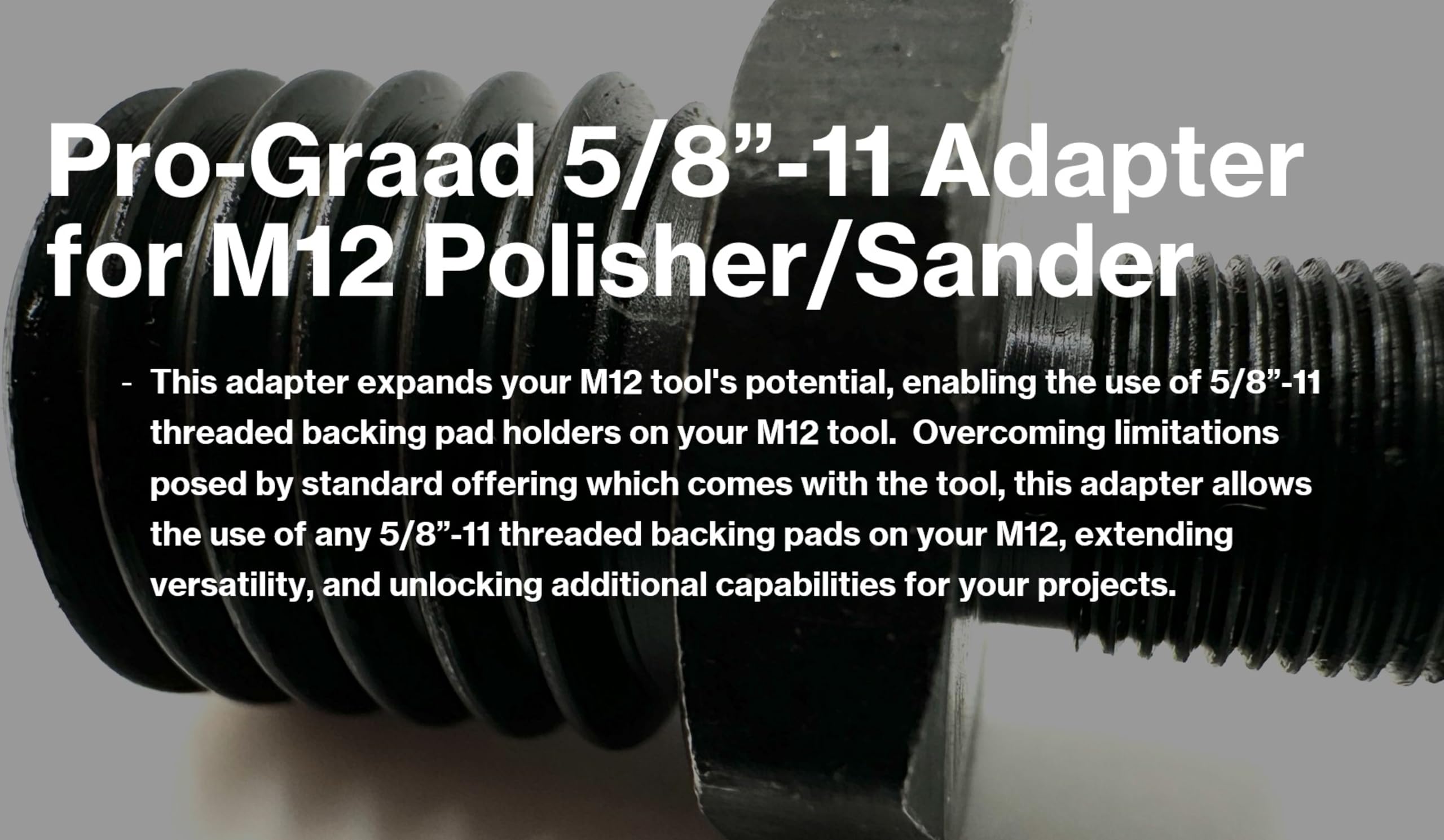 Adapters for M12 Polisher/Sander Tool
