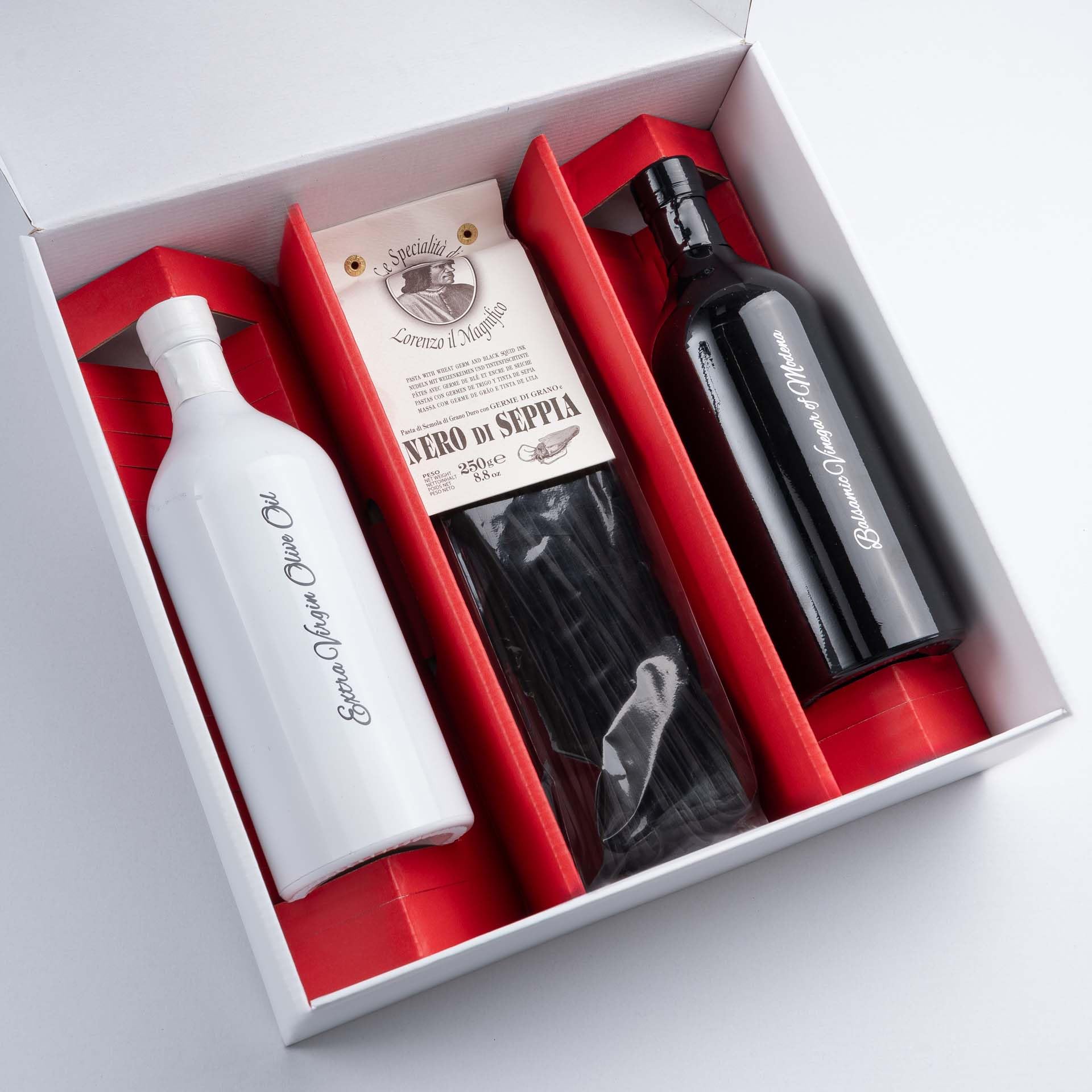 [BOXXCO] 25 Stück Einlagen für Geschenkboxen Rot Groß 904x286 mm - Variables Inlay mit 3 Fächern - Individuell anpassbare Facheinteilung für Präsentkartons