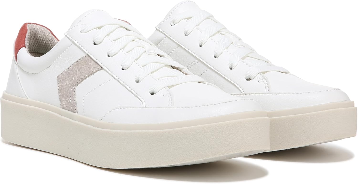Dr. Scholl's Shoes Women's Madison Lace Sneaker Oxford, White Smooth, 8.5 - Image 12