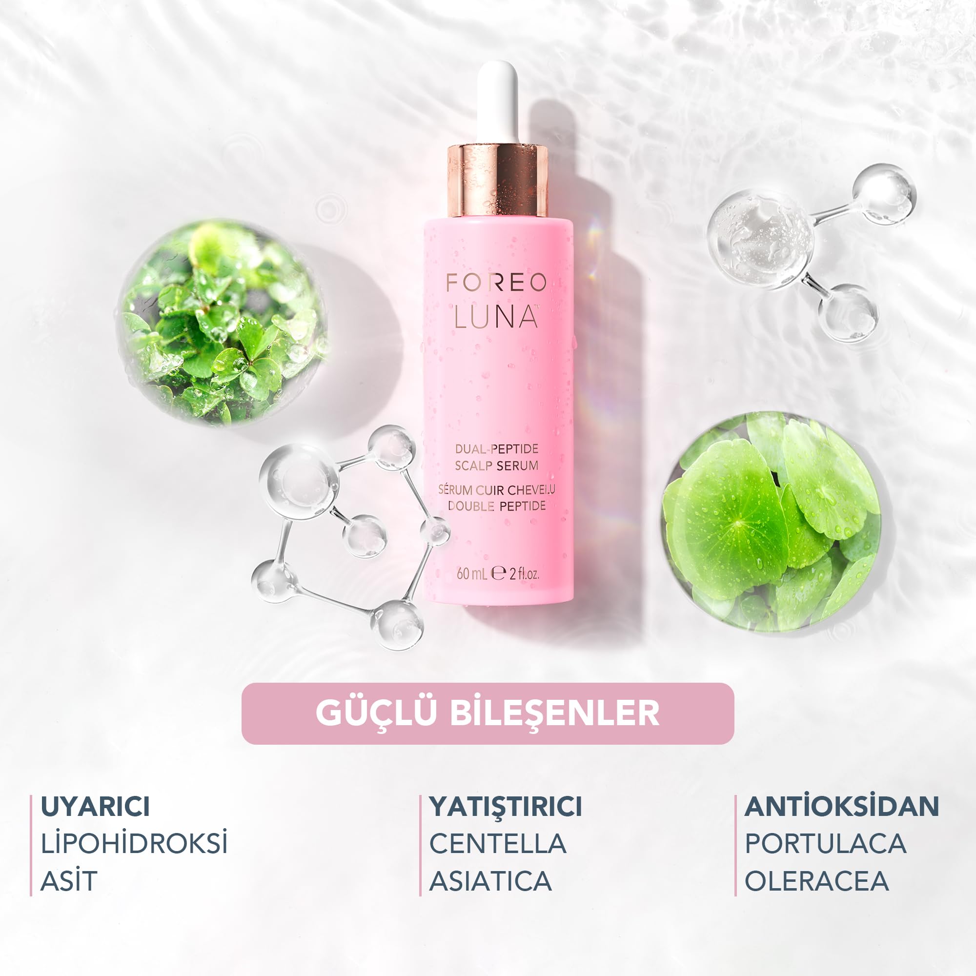FOREO LUNA 4 Hair y sérum capilar doble péptido Set crecimiento capilar