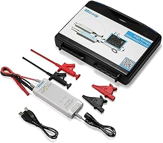 Wosontel Silicone Probe + Micsig Oscilloscope Probe High Voltage Differential Probe DP20003 Oscilloscope 5600V / DP10013 1300V / DP10007 700V Oscilloscope USB DC 5V Probe 100MHz Bandwidth (DP20003)