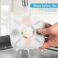 Vista 6 de 28 piezas Filtros de repuesto para fuente de agua para gatos - 14 paquetes de filtros para fuente de agua, 14 paquetes de esponjas pre-filtro