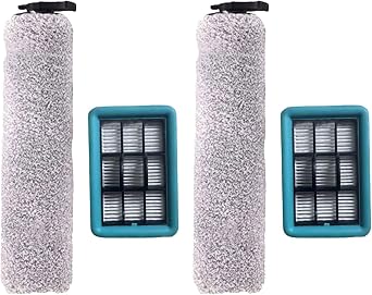 StarRing Roller Brush Filter Kit For Bissell for Crosswave HF2/3845N/3831 Floor Scrubber, 2 Roller Brush, 2 HEPA Filters, 1 Cleaning Brush