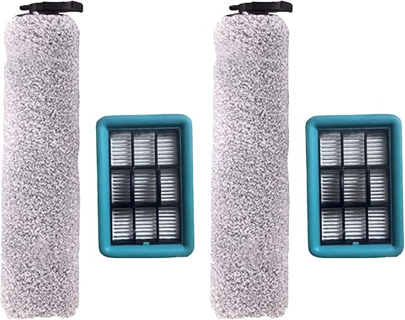 StarRing Roller Brush Filter Kit For Bissell for Crosswave HF2/3845N/3831 Floor Scrubber, 2 Roller Brush, 2 HEPA Filters, 1 Cleaning Brush