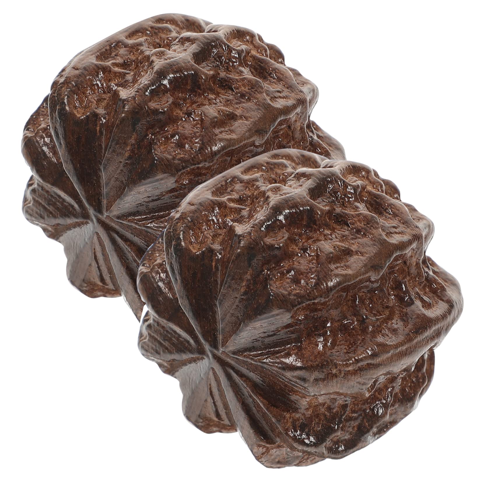 Milisten2pcs Wenwan Handle Finger Exerciser Fruit Ornament Reflexology Balls Peach Pit Decoration Hand Massage Balls Peach Pit Figure Exercise Stress Balls Vietnam Eaglewood Foot Baoding