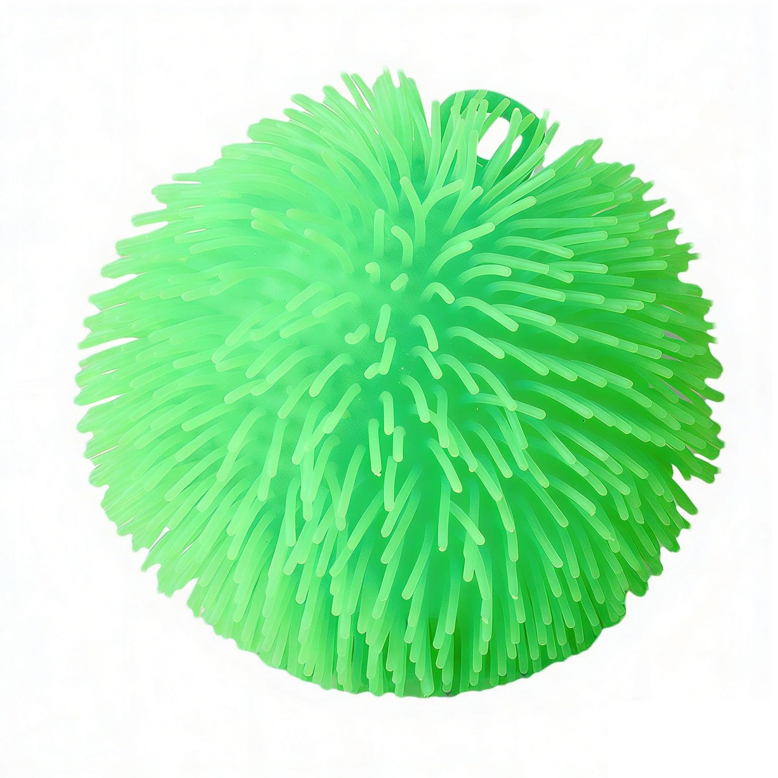 Introti Puffer Balls with Lights Stretchy Sensory Ball 6.69in for Kids Adults (Green)