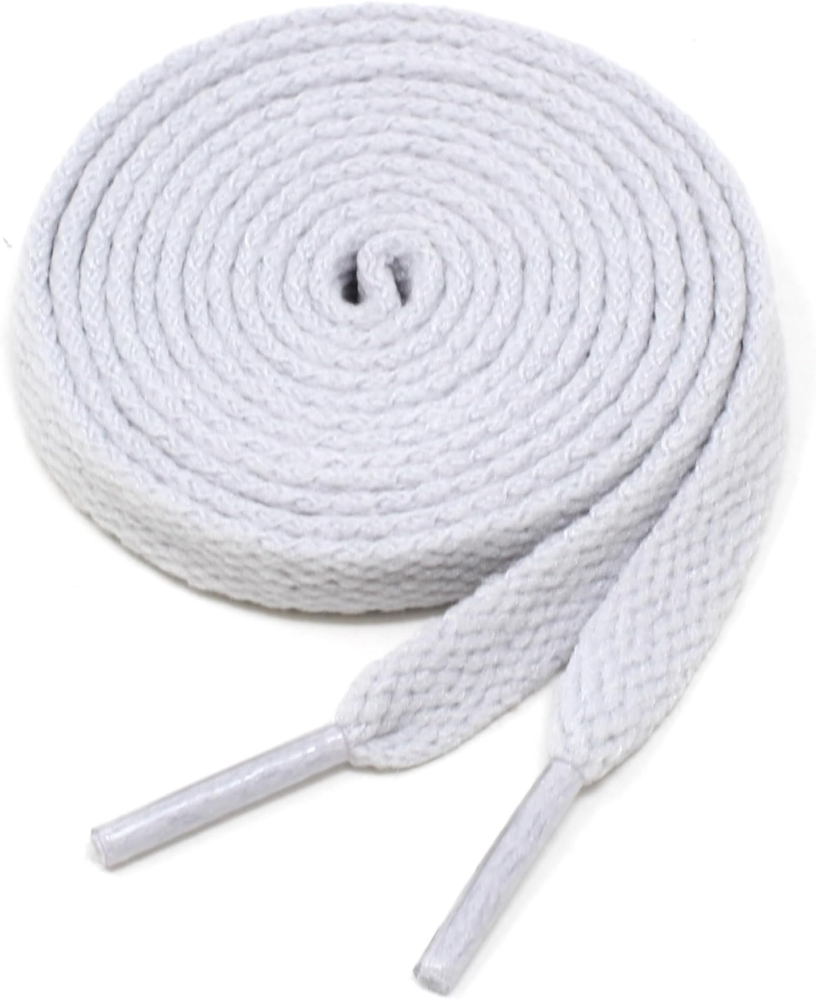 Flat Shoelaces 5/16" Wide Solid Color Strings for Athletic Sneakers Boots & Shoes - 27"-72" Length Shoe Laces