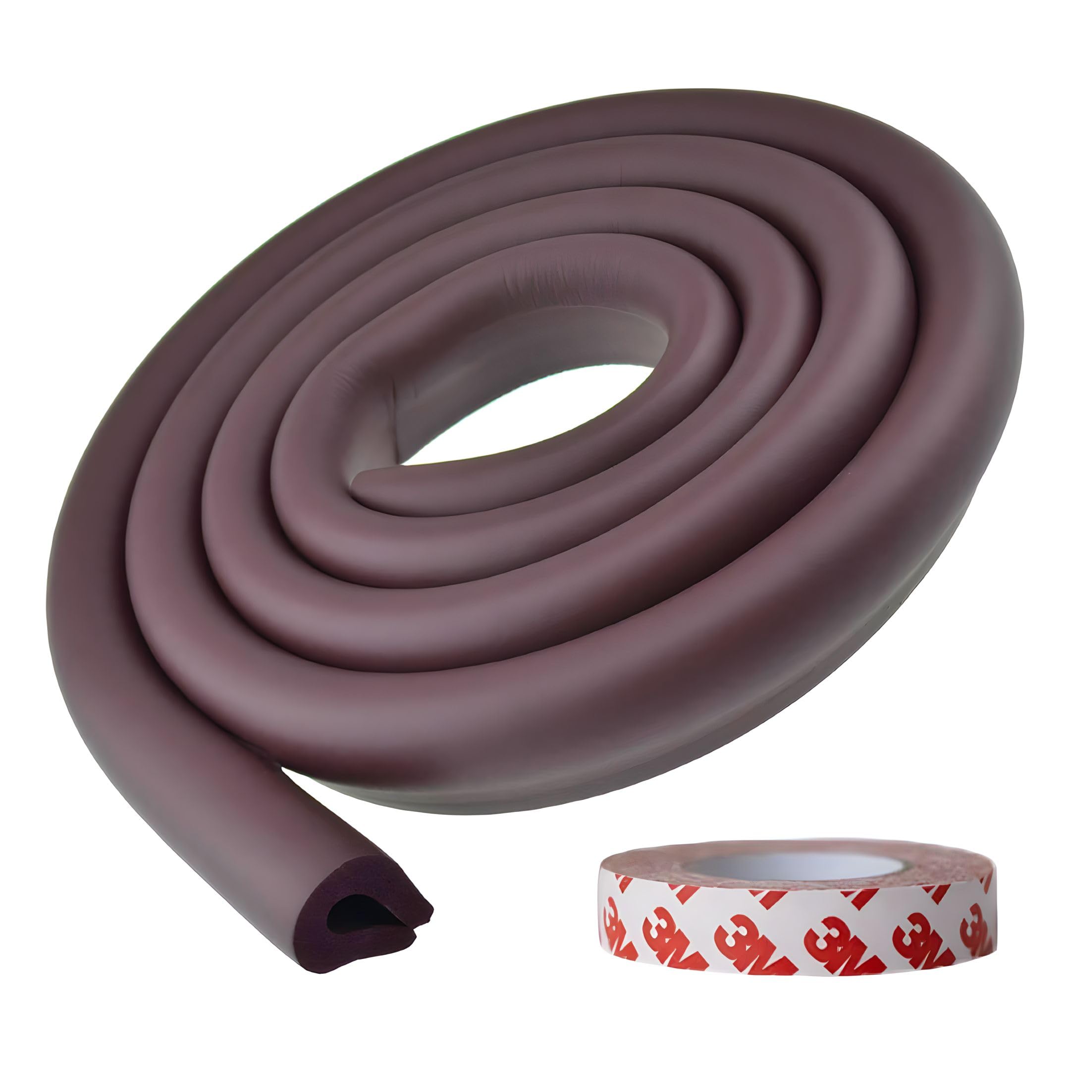 KidDough Baby Proofing Corner Safety Strip and Corner Guard 2 Mtrs Light Brown