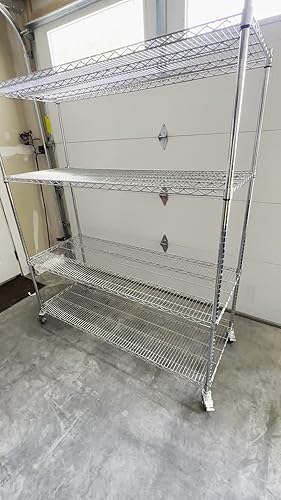 Generic Étagère De Rangement 4 Niveaux Multifonctionnel Avec Roues Pour