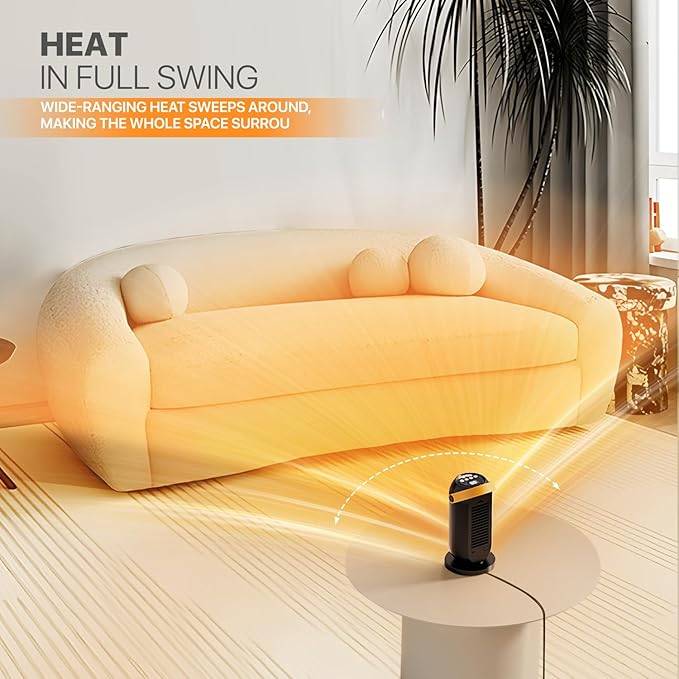 Calefactor Eléctrico Portátil Cerámico PTC 1200W miniatura 11