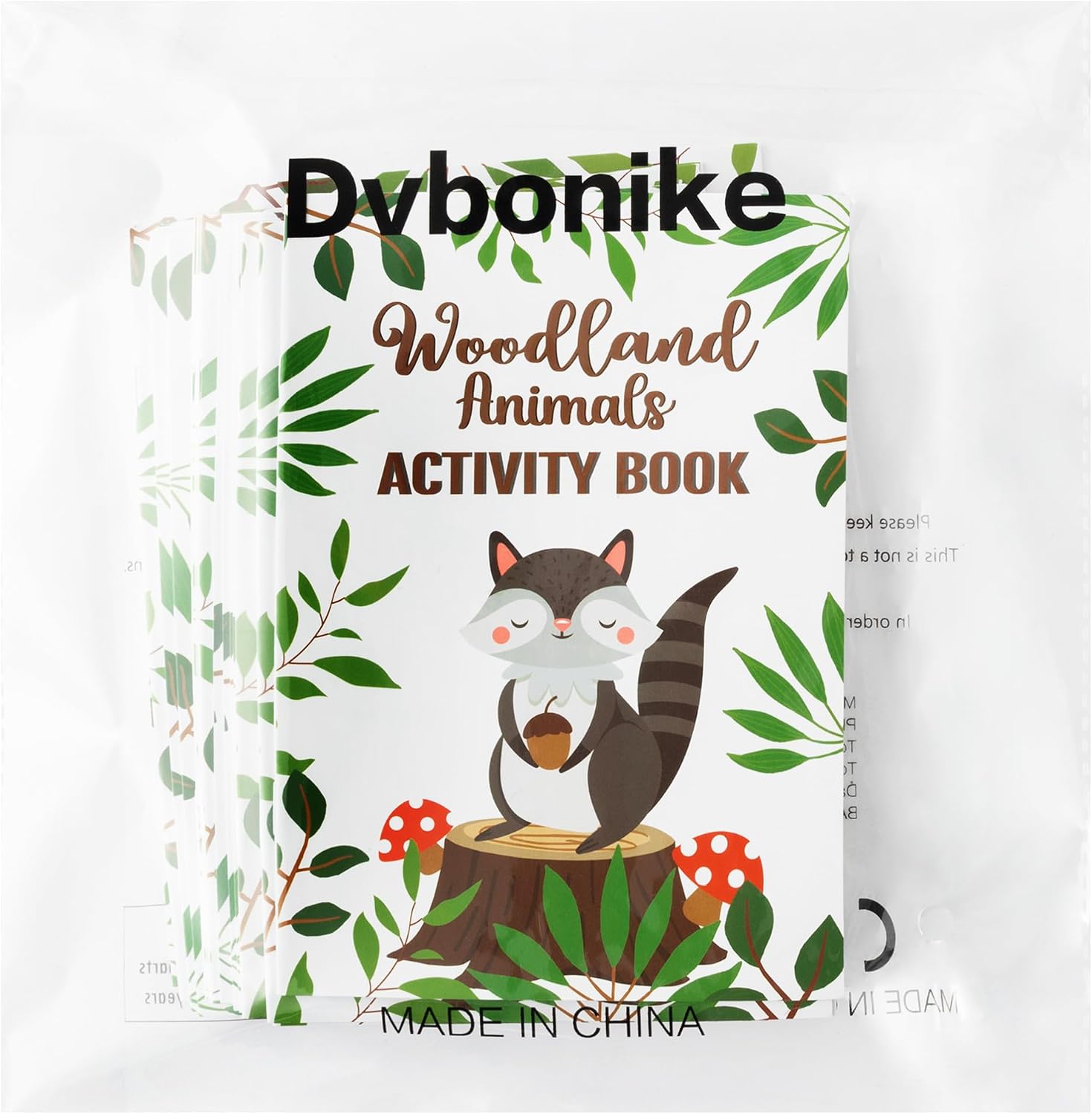 Dvbonike 24Pcs Woodland Animals Activity Books for Kids Forest Creatures Mini Fun Games Coloring Book in Bulk Wild Party Favors Goodie Bags Stuffers for Birthday Classroom School Rewards Supplies
