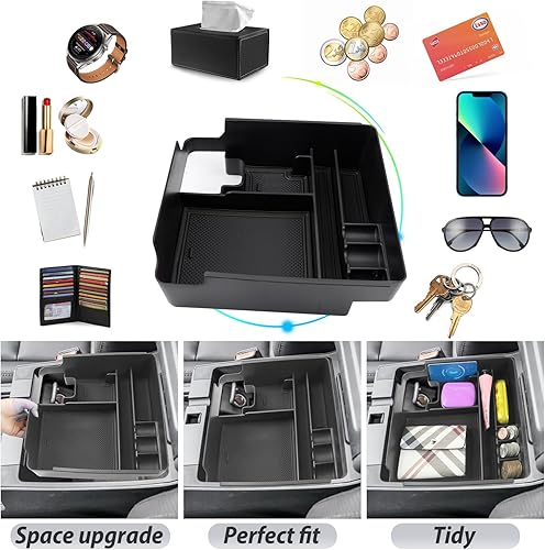 Miniatura 2 de SKTU Para Nissan Frontier 2022, 2023, 2024, 2025, organizador de consola central 2022 2023 2024 2025 Frontier Accesorios Bandeja de consola central