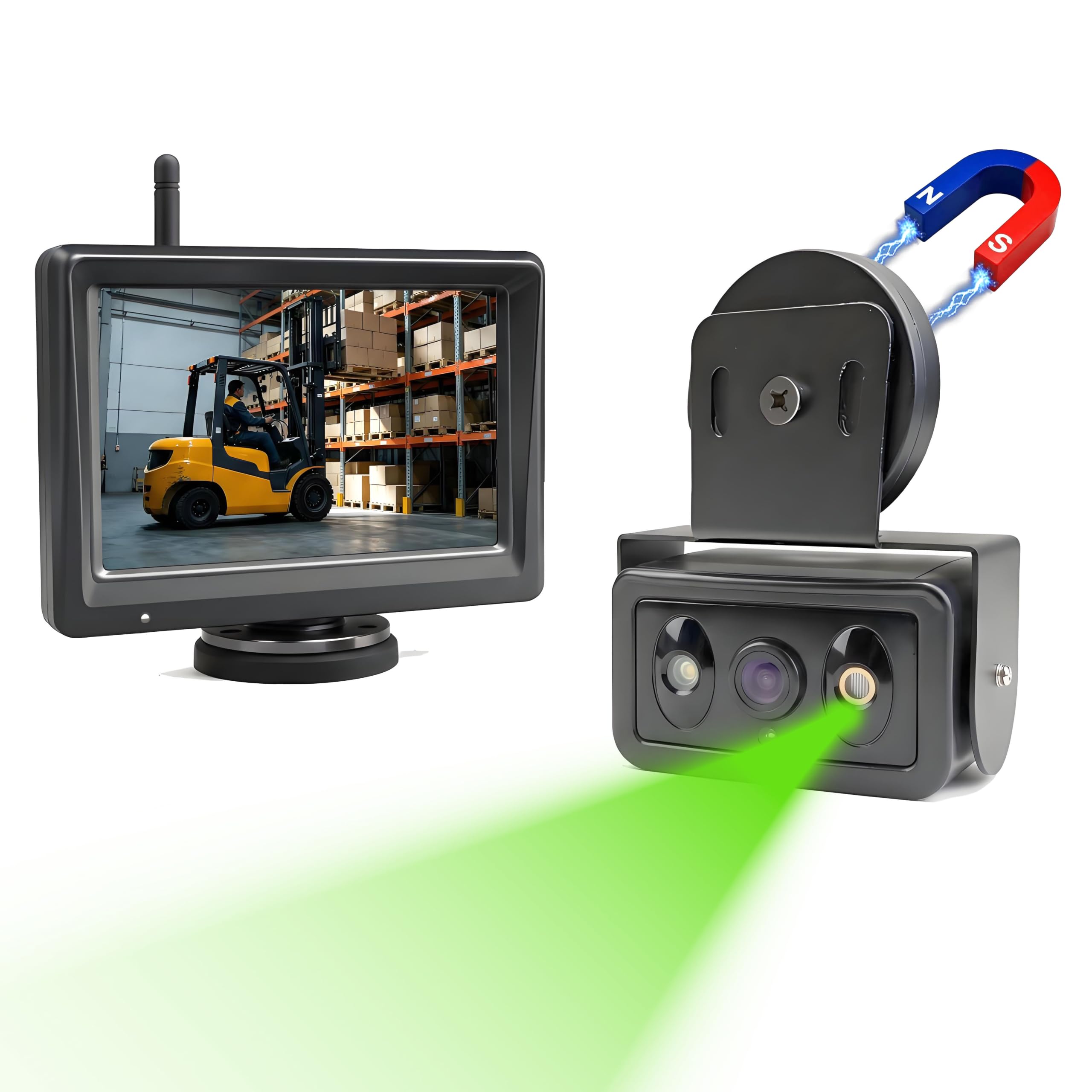 Photo 1 of YEOIZO Magnetic Wireless Forklift Camera w/ 5" HD Monitor