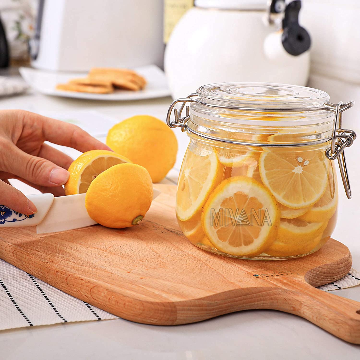 See full amazon price history chart for Mivana 2500ml Airtight Glass Container with Lids Food Storage Jar Round-Storage Canister with Clear Preserving Seal Wire Clip Fastening for Kitchen Canning Beans Spice Set of 3 Mivana 2500ml Airtight Glass Container with Lids Food Storage Jar Round-Storage Canister with Clear Preserving Seal Wire Clip Fastening for Kitchen Canning Beans Spice Set of 3 (B093C4R3QZ) Amazon Price History, Amazon Price Tracker