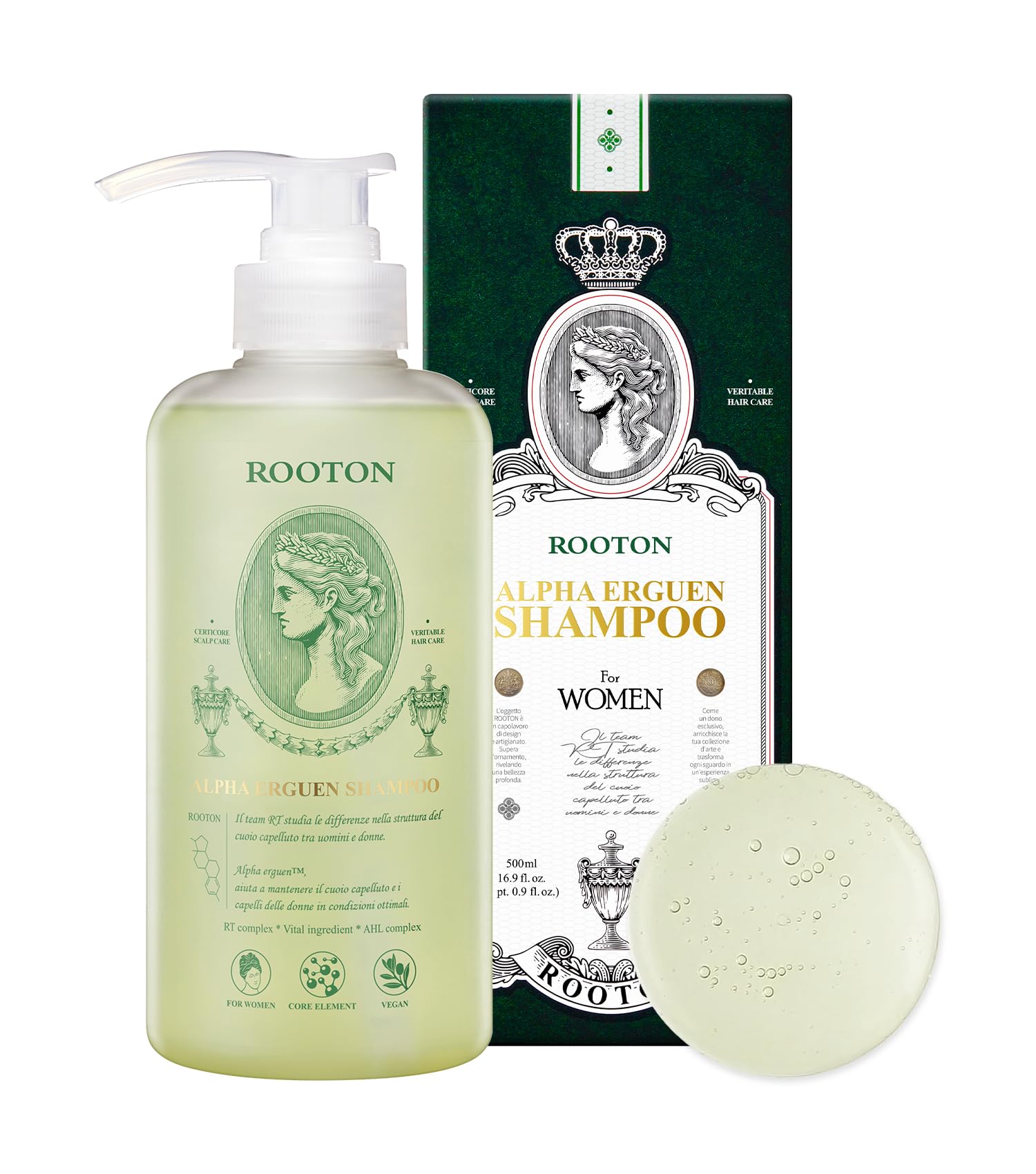 Amazon | 【ルートン/ROOTON公式】アルファエルゲン™シャンプー 500ml