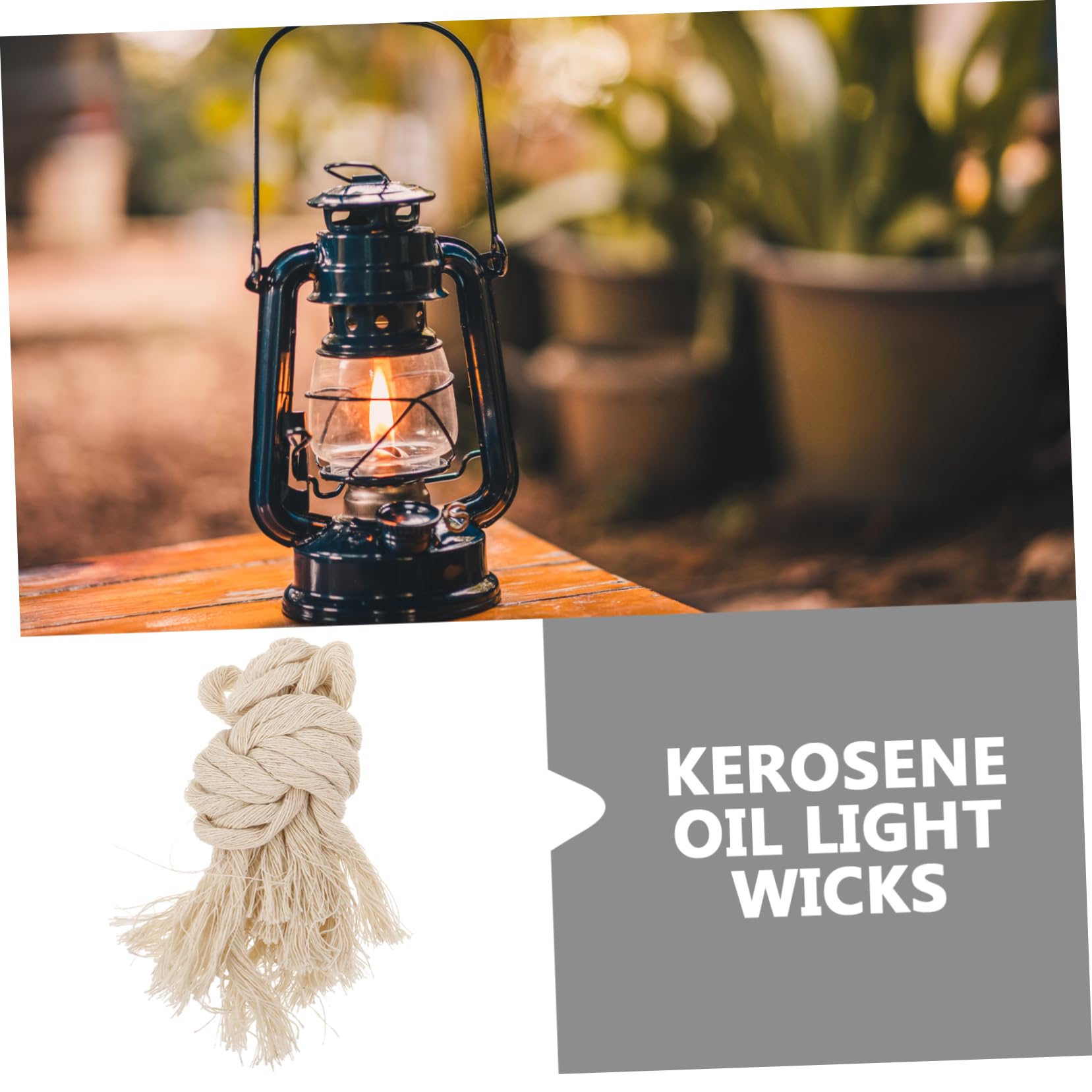 ARTSEWPLY 8Pcs Kerosene Lamp Wicks Rope Knitted Accessories for Oil Lamps Easy to Replace Compatible with Models for Home and Outdoor Use