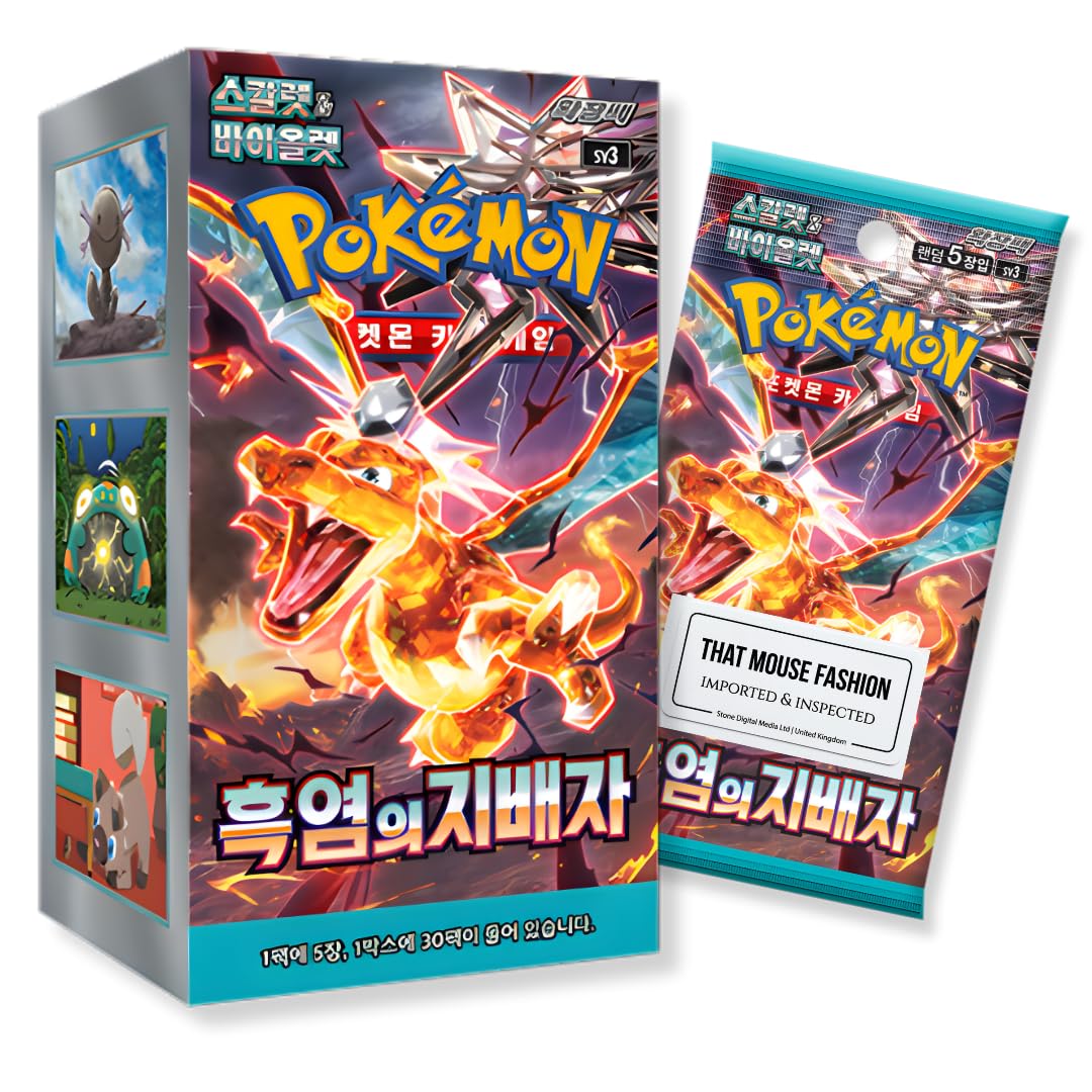 black flames booster box Pokmon TCG Korean Ruler of the Flame SV3  PokeUnlimited Dozens of Pokmon and Trainer cards with special illustrations. Obsidian Flames Ruler of the