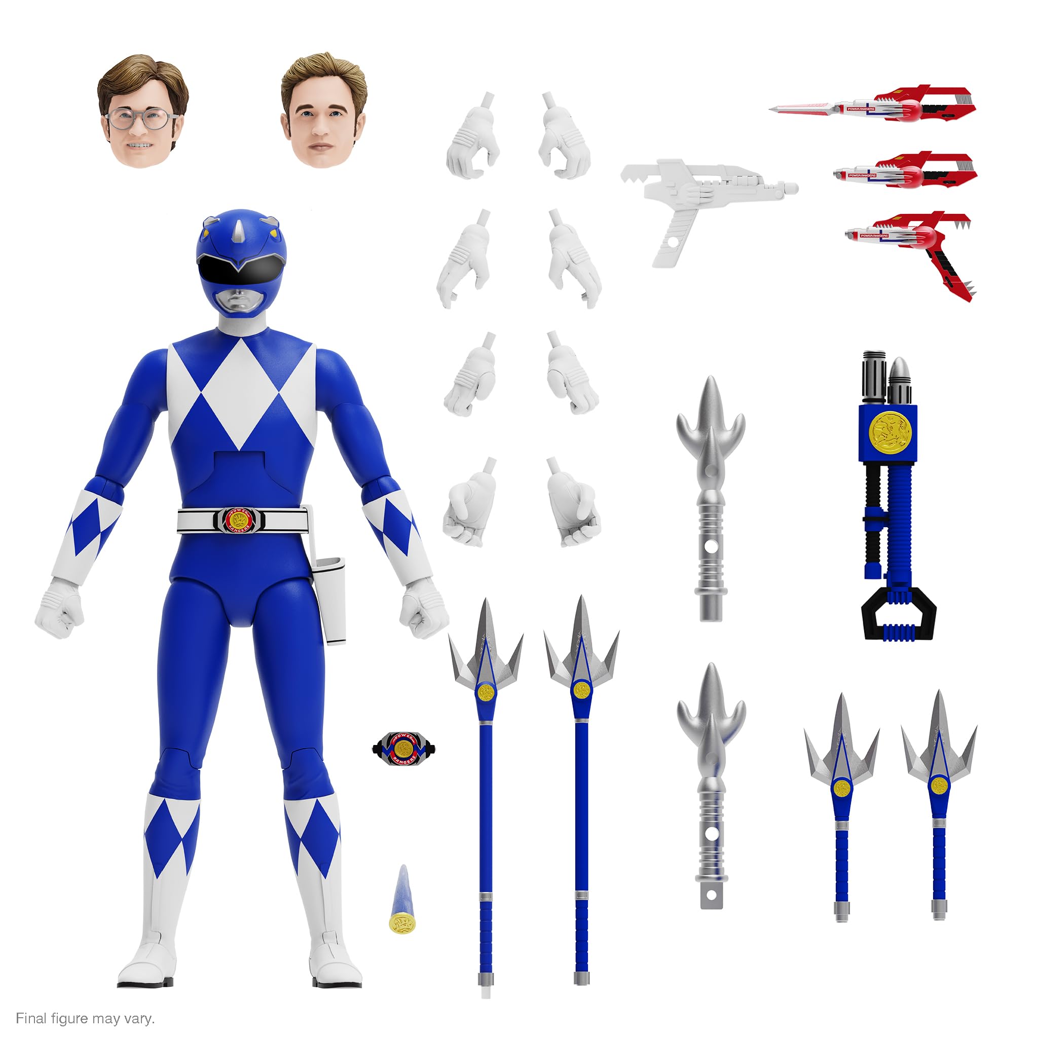 Super7Super7 Mighty Morphin Power Rangers ULTIMATES! Wave 3 - Blue Ranger Action Figure