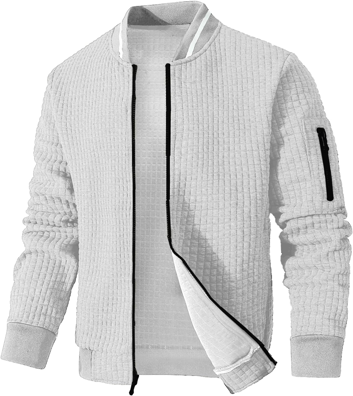 Mens Lightweight Jacket Casual Bomber Jacket Varsity Coat