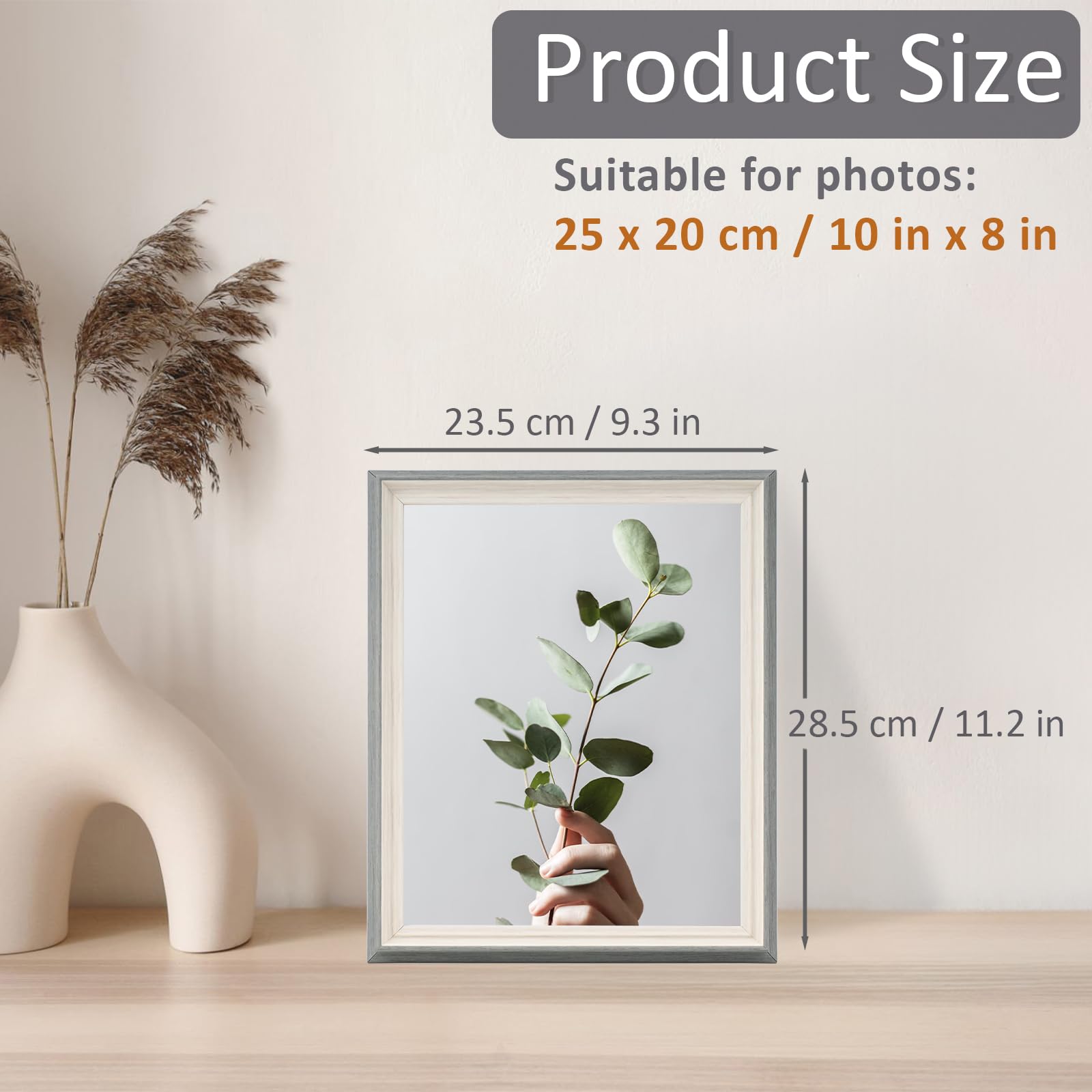 YoHyien 4 Pcs 10x8 Photo Frames, Desktop Free Standing Picture Frames 8x10 - Image 2